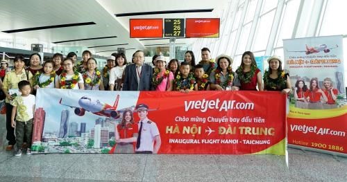 Vietjet Air marks first Hanoi-Taichung flight