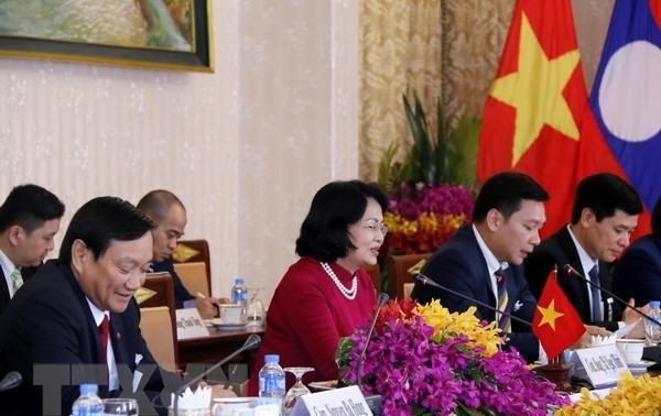 Continúan actividades de la vicepresidenta vietnamita en Laos