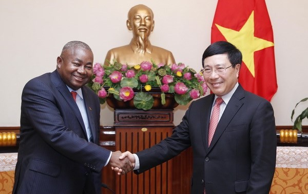 Vicepremier vietnamita recibe al nuevo embajador mozambiqueño 