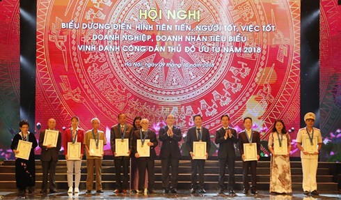 สดุดีพลเมืองกรุงฮานอยดีเด่น 10 คนประจำปี 2018