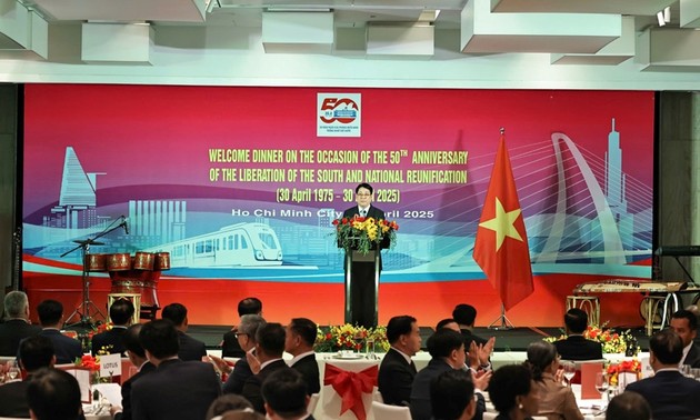 ผู้นำเวียดนามจัดงานเลี้ยงต้อนรับหัวหน้าคณะผู้แทนจากประเทศต่างๆ