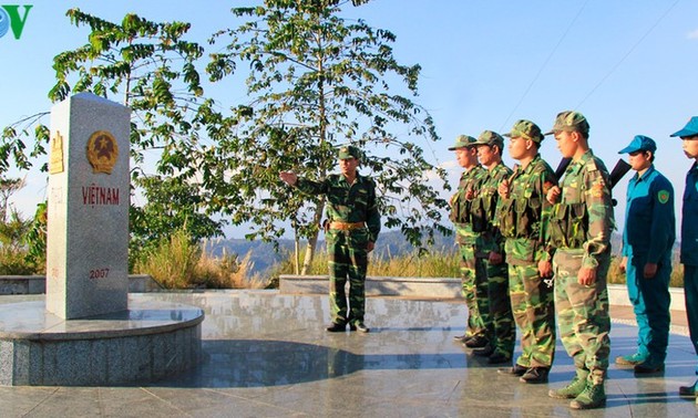 Border marker between Vietnam, Laos, Cambodia witnesses trust, solidarity, and peace