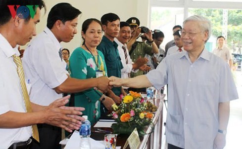 KPV-Generalsekretär Nguyen Phu Trong besucht Provinz Phu Yen