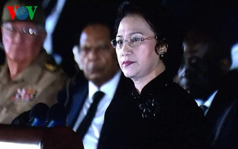 Parlamentspräsidentin Nguyen Thi Kim Ngan nimmt an Gedenkfeier für Fidel Castro teil