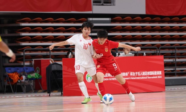 Vietnams Futsal-Mannschaft der Frauen steht vor Siegeschance in China