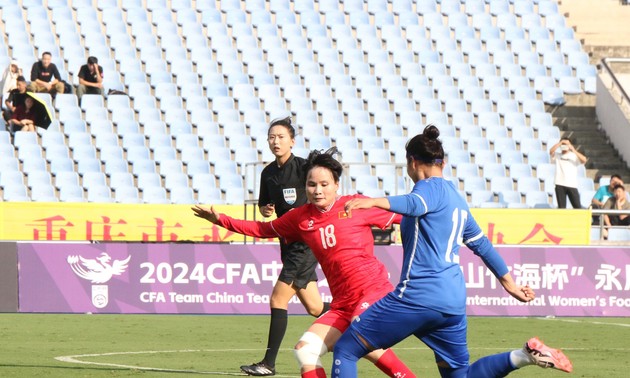 Vietnams Fußballnationalmannschaft der Frauen belegt den 2. Platz beim Freundschaftsturnier in Chongqing