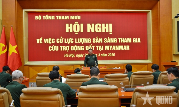 Vietnam schickt Rettungskräfte zu Such- und Bergungsarbeiten nach Erdbeben in Myanmar