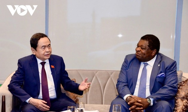Parlamentspräsident Tran Thanh Man trifft Präsidentin und Generalsekretär der IPU