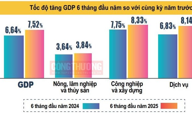 BIP im ersten sechs Monaten 2025 um 7,52 Prozent gestiegen