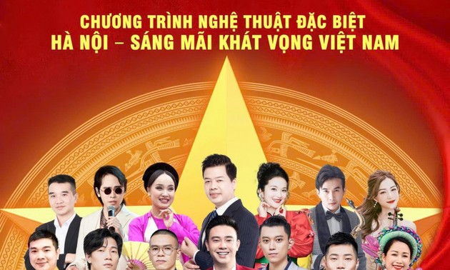 2000 köpfiger Chor im Konzert „Strahlende Ambition Vietnams” in Hanoi