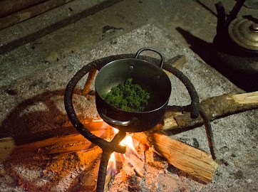 Bahnar ethnic minority’s fried cassava leaves