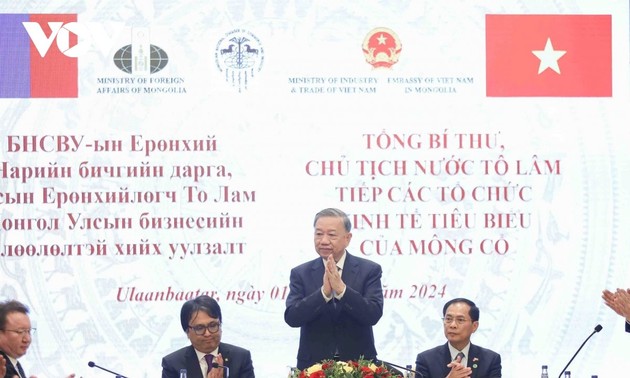 Vietnam always welcomes Mongolian businesses, says top leader To Lam