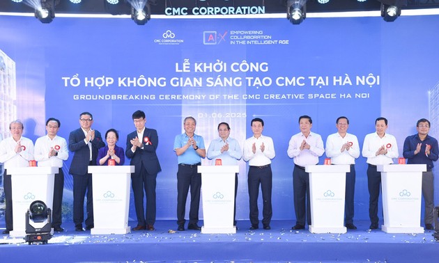 CMC begins construction of 300 million USD tech hub in Hanoi