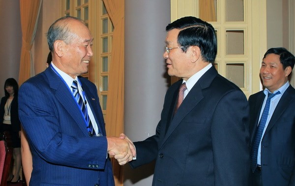 President Sang receives Vice President of Japan’s International Friendship Exchange Council 