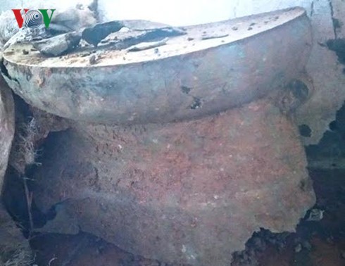 清化省发现古铜鼓