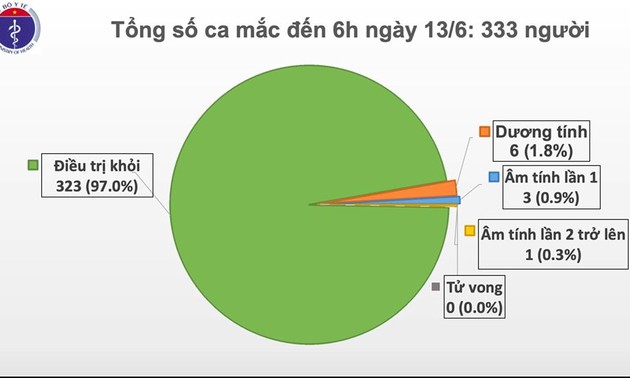 越南仍有6人新冠病毒检测结果呈阳性