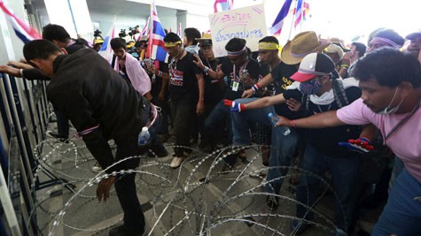 Gewaltätige Demonstration in Thailand