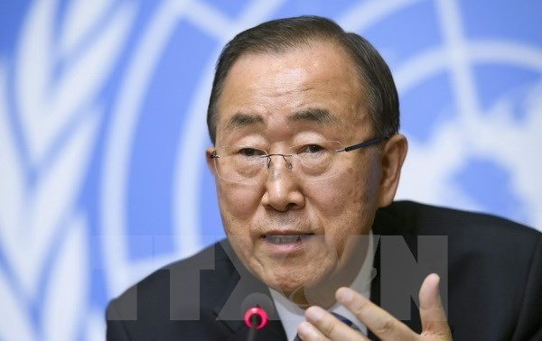 UN-Generalsekretär Ban Ki-moon fordert Länder auf, den Klimawandel zu bekämpfen