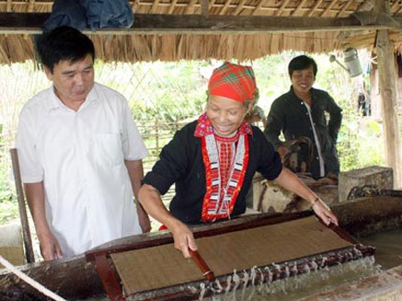 Bewahrung der Produktion von Ban-Papiere der Volksgruppe der Dao in Ha Giang