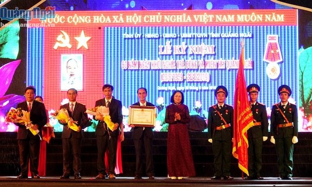 Conmemoran el 60 aniversario de los levantamientos en Tra Bong y el oeste de Quang Ngai