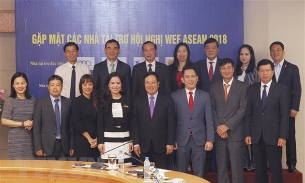 Deputy PM meets WEF ASEAN 2018 sponsors