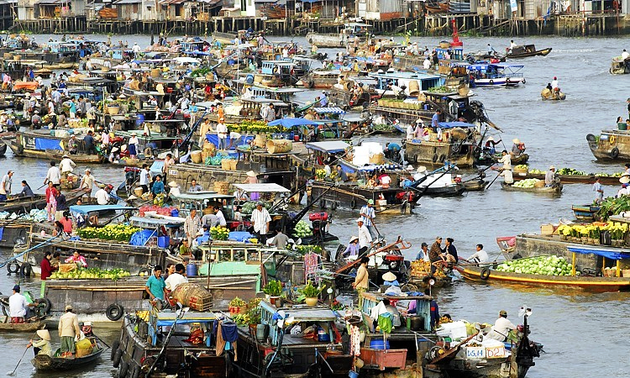 Le marché flottant de Nga Nam