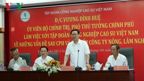 Vuong Dinh Huê demande au groupe Caoutchouc de décupler son capital