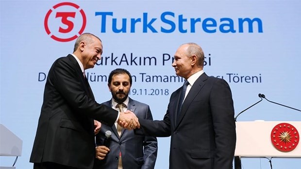 Erdogan et Poutine inaugurent un gazoduc alimentant la Turquie et l'Europe en gaz russe