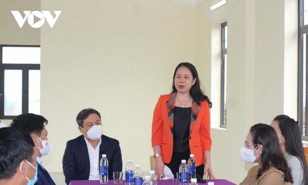 Vo Thi Anh Xuân en déplacement dans la province de Quang Binh