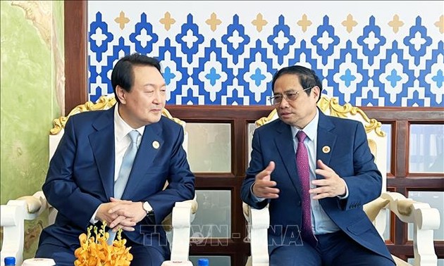 Pham Minh Chinh rencontre le président sud-coréen et le secrétaire général de l’ONU