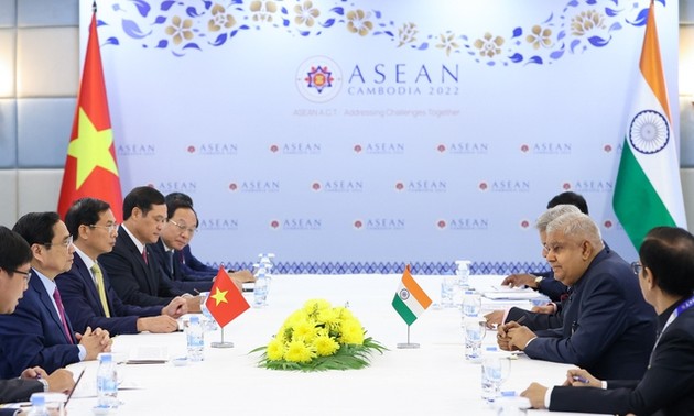 Pham Minh Chinh rencontre le vice-président indien, Jagdeep Dhankhar