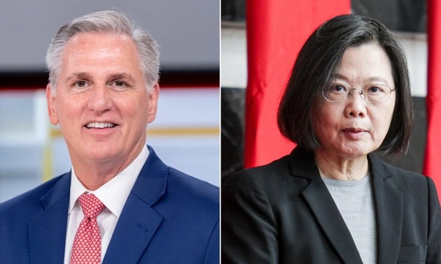 Rencontre Tsai-McCarthy: Pékin promet de défendre fermement sa souveraineté