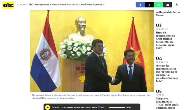 Visite du ministre paraguayen au Vietnam: Vers un renforcement des échanges commerciaux