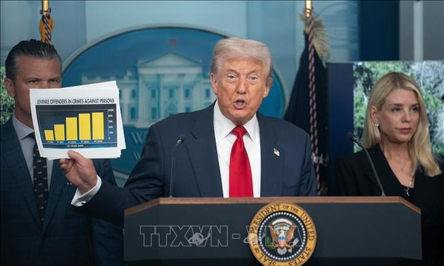 Donald Trump déclare l’état d’urgence contre la criminalité à Washington