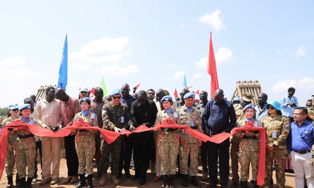 Les ingénieurs militaires vietnamiens redonnent vie au pont vital de Banton au Soudan du Sud