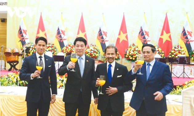 Le sultan de Brunei reçu en grande pompe à Hanoï