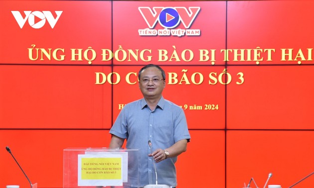 VOV phát động toàn thể cán bộ, viên chức, người lao động của Đài ủng hộ đồng bào bị thiệt hại do bão Yagi