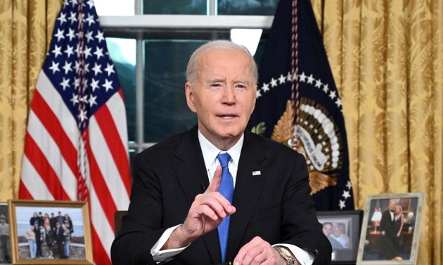 Joe Biden livre son dernier discours présidentiel