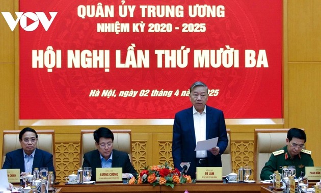 Tô Lâm préside la treizième Conférence de la Commission militaire centrale, mandat 2020-2025