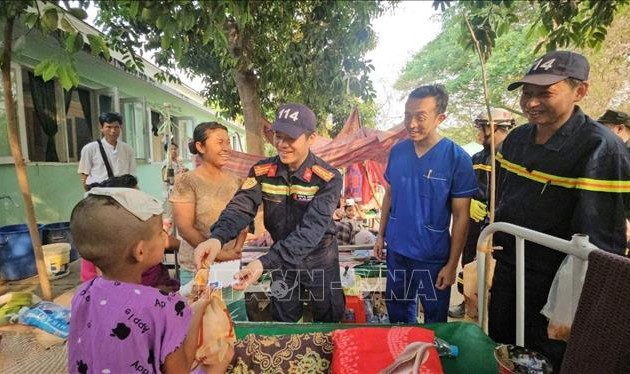 Les soldats vietnamiens, messagers de paix au Myanmar