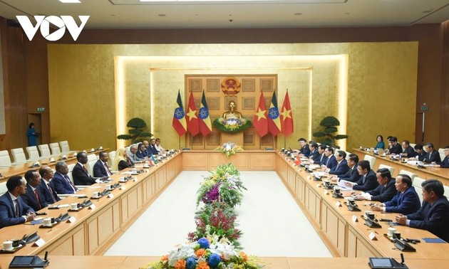 Pham Minh Chinh rencontre le Premier ministre éthiopien