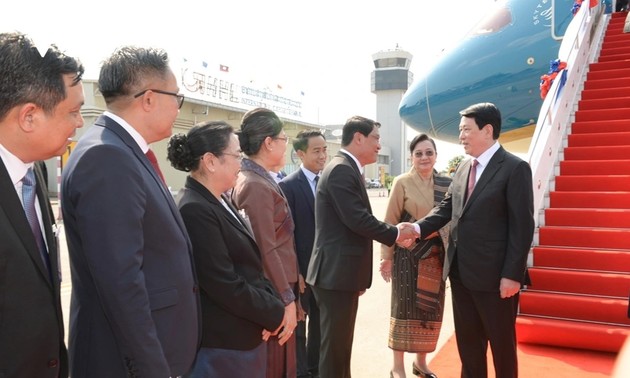Le président vietnamien Luong Cuong entame une visite d’État au Laos