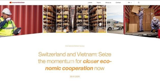 Economiesuisse appelle à saisir les opportunités de coopération avec le Vietnam