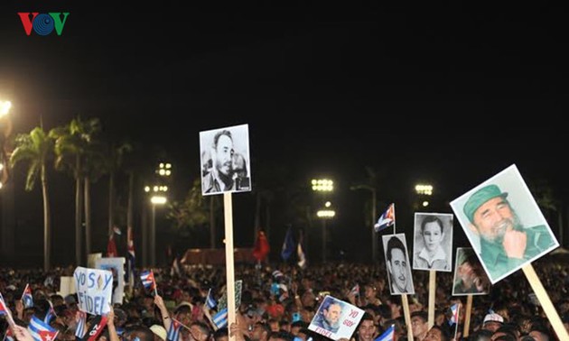 Церемония прощания с Фиделем Кастро на Кубе