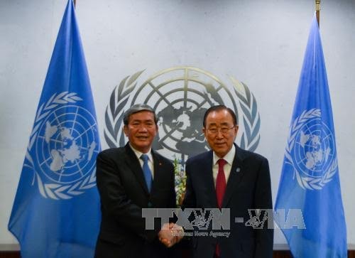 Dinh The Huynh reçu par le secrétaire général de l’ONU