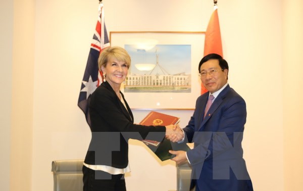 Visite officielle de Pham Binh Minh en Australie