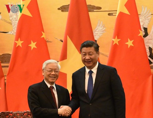 Entretien entre Nguyen Phu Trong et Xi Jinping