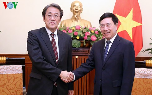 Pham Binh Minh reçoit l’ambassadeur du Japon