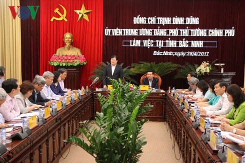 Trinh Dinh Dung en déplacement à Bac Ninh