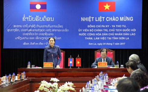 La présidente de l’AN du Laos en visite à Son La